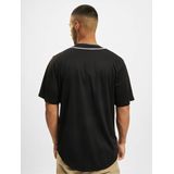 Urban Classics - Overhemd - Zwart/Wit - Baseball