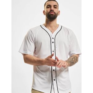 Urban Classics - Baseball Mesh Shirt Wit Zwart
