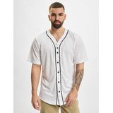 Urban Classics - Heren Baseball Jersey - Casual Sportshirt - Wit - 100% Polyester