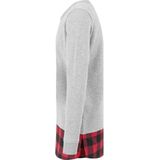 Urban Classics Long Flanell Bottom Open Edge Crewneck