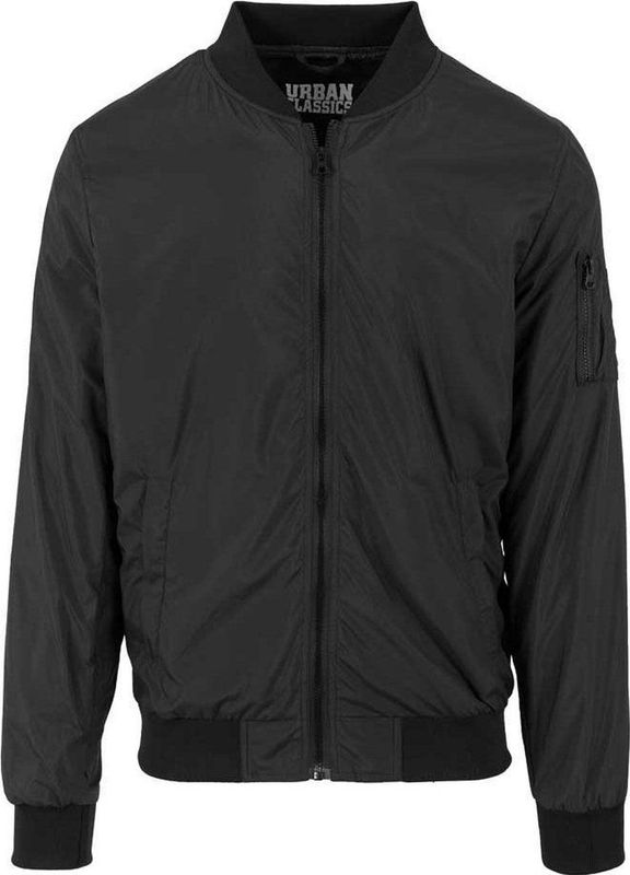 Urban Classics - Light Bomber Jas - Zwart - Herenjas