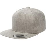 Flexfit Classic Snapback Cap, muts, unisex pet voor dames en heren, in vele kleuren, Lichtbruin, One Size