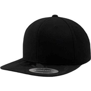 Flexfit Unisex Camo Vizier Snapback caps, zwart (black camo), Eén maat