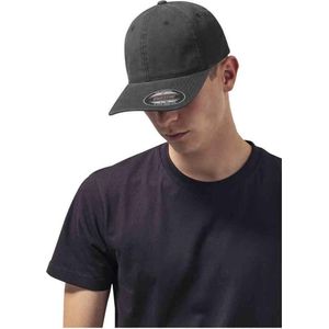 Flexfit Uniseks kledingstuk Washed Cotton Dad Hat caps, zwart, L/XL