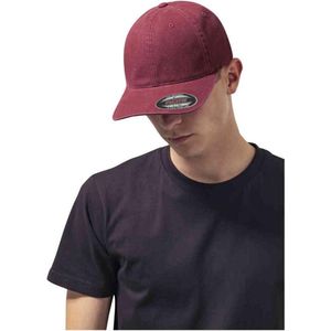 Flexfit Uniseks kledingstuk Washed Cotton Dad Hat caps, kastanjebruin, S