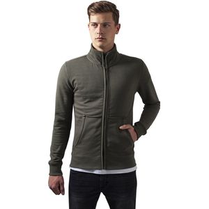 Urban Classics - Loose Terry Zip Jacket - Groen - Tussenjassen