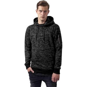 Urban Classics Sweat Camo Bomber Hoody dark camo