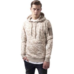 Urban Classics - Sweat Camo Bomber Hoodie/trui - Beige
