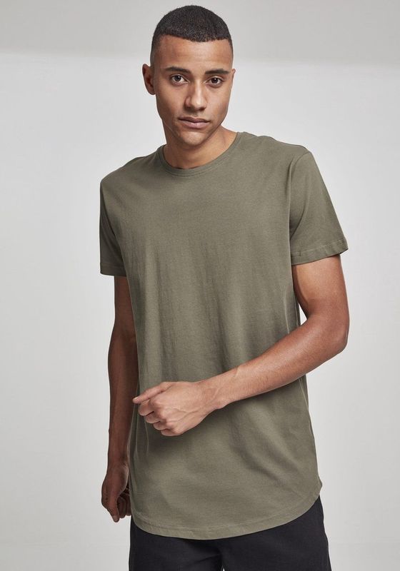 Urban Classics - T-shirt - Olijfgroen - Katoen - Korte Mouwen