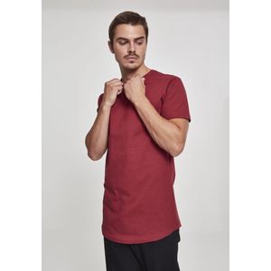 Urban Classics - Shaped Long Heren T-shirt - Rood