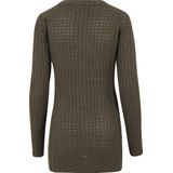 Urban Classics - Long Widenecker - Gebreide Trui - Olijf - 100% Polyacryl