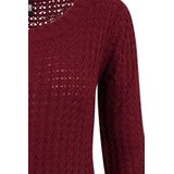 Urban Classics - Long Widenecker - Gebreide Trui - Bordeaux