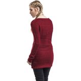 Urban Classics - Long Widenecker - Gebreide Trui - Bordeaux