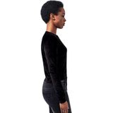 Urban Classics - Short Velvet Crew Sweater trui - Zwart