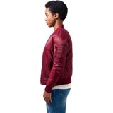 Urban Classics Basic Bomber jacket Bordeaux rood