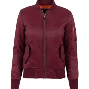 Urban Classics Basic Bomber jacket Bordeaux rood