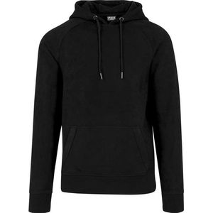 Urban Classics - Imitation Suede Hoodie/trui - Zwart