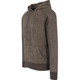 Urban Classics - Imitation Suede Hoodie/trui - Groen
