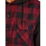 Overhemd - Geruit - Katoen - Capuchon - Lange Mouw