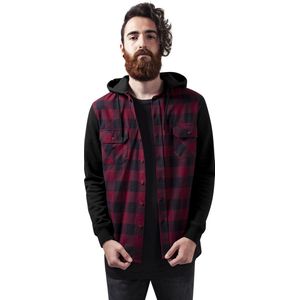 Overhemd - Geruit - Katoen - Capuchon - Lange Mouw