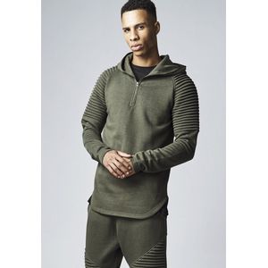 Urban Classics - Pleat Sleeves Terry - Hoodie - Zwart - Katoen
