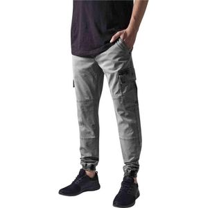 Urban Classics Washed Twill Cargobroek Grijs