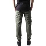 Urban Classics - Washed Cargo Twill Heren joggingbroek Groen