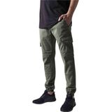 Urban Classics - Washed Cargo Twill Heren joggingbroek Groen