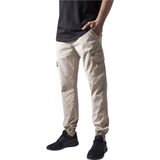 Urban Classics - Washed Cargo Twill Heren joggingbroek   Creme