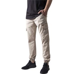 Urban Classics - Washed Cargo Twill Heren joggingbroek   Creme