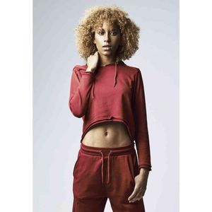URBAN CLASSICS Rundhalspullover Urban Classics Damen Ladies Cropped Terry Hoody (1-tlg)