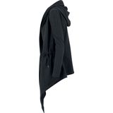 Urban Classics - Ladies Hooded Sweat Cardigan - Zwart - Katoen/Polyester