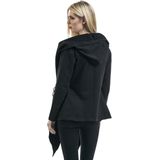 Urban Classics - Ladies Hooded Sweat Cardigan - Zwart - Katoen/Polyester