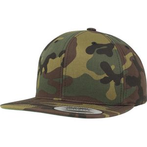 Hutshopping Classic Snapback Cap Flat Rand Flatbrim Basecap Baseball Cap, camouflage, Eén maat