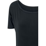 Build Your Brand - Dames Viscose Tee - T-shirt - Zwart