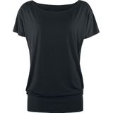 Build Your Brand - Dames Viscose Tee - T-shirt - Zwart
