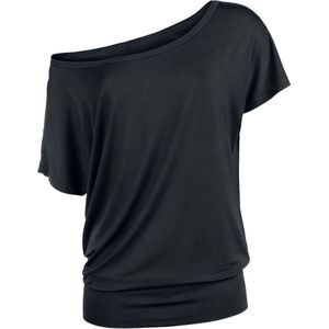 Build Your Brand - Dames Viscose Tee - T-shirt - Zwart