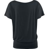 Build Your Brand - Dames Viscose Tee - T-shirt - Zwart