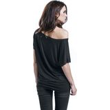 Build Your Brand - Dames Viscose Tee - T-shirt - Zwart