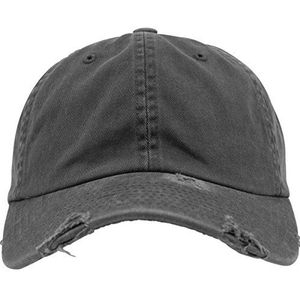 Urban Classics Flexfit cap low profile destroyed dark grey one size