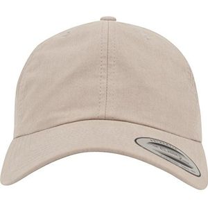 Flexfit Unisex Low Profile Washed Caps, Beige