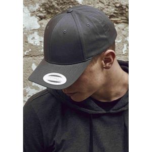 Flexfit Unisex Curved Classic Snapback Caps, antraciet, Eén maat