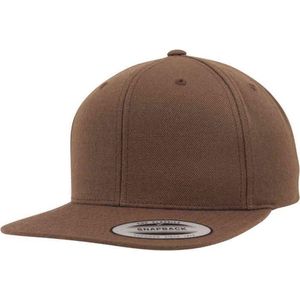 Flexfit Classic Snapback Cap Unisex, Bruin, One Size