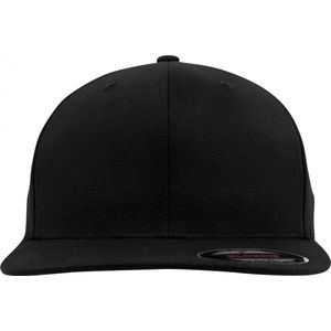 Flexfit Unisex Flat Visor Caps, zwart, L/XL