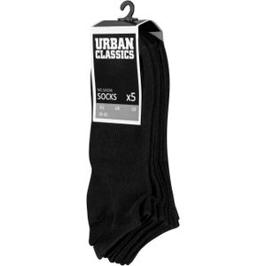 Urban Classics - Sport Sokken - Korte - Zwart, Grijs, Wit - 5 Stuks