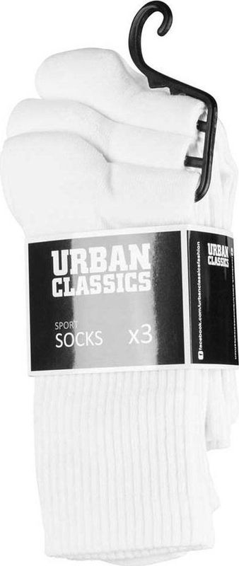 Sportsokken - Wit - Katoen - Versterkte Hiel en Teen