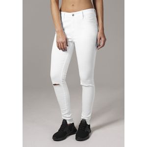 Urban Classics - Ladies Cut Knee Pants - Jeans - Kaki - Stretch Twill