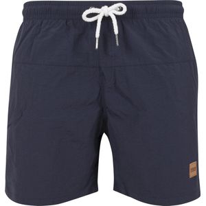 Urban Classics Block Swimshort Navy blauw Zwembroek