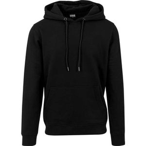 Urban Classics - Terry Basic Hoodie - Zwart - Katoen/Polyester - Comfortabele Pasvorm