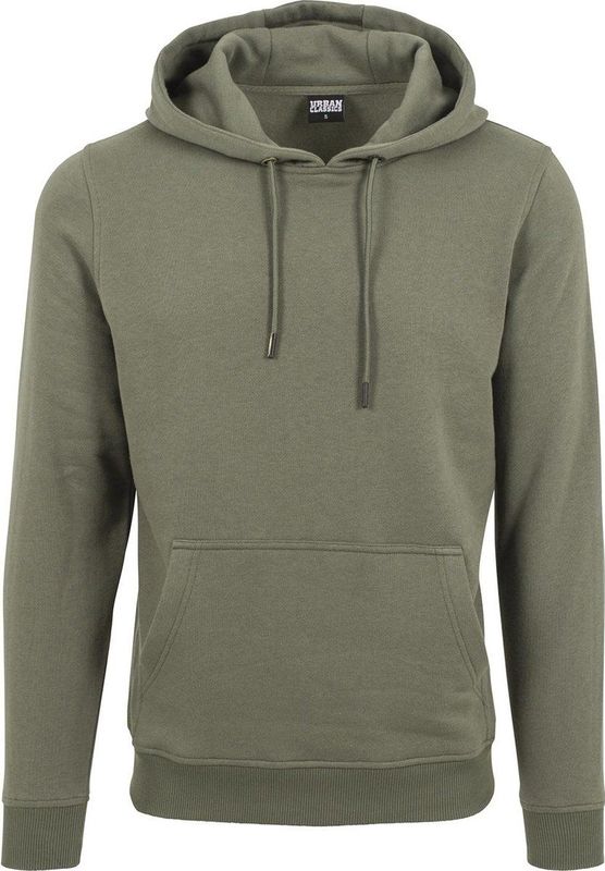 Urban Classics Trui Basic Sweat Hoody Tb1592 Olive Mannen